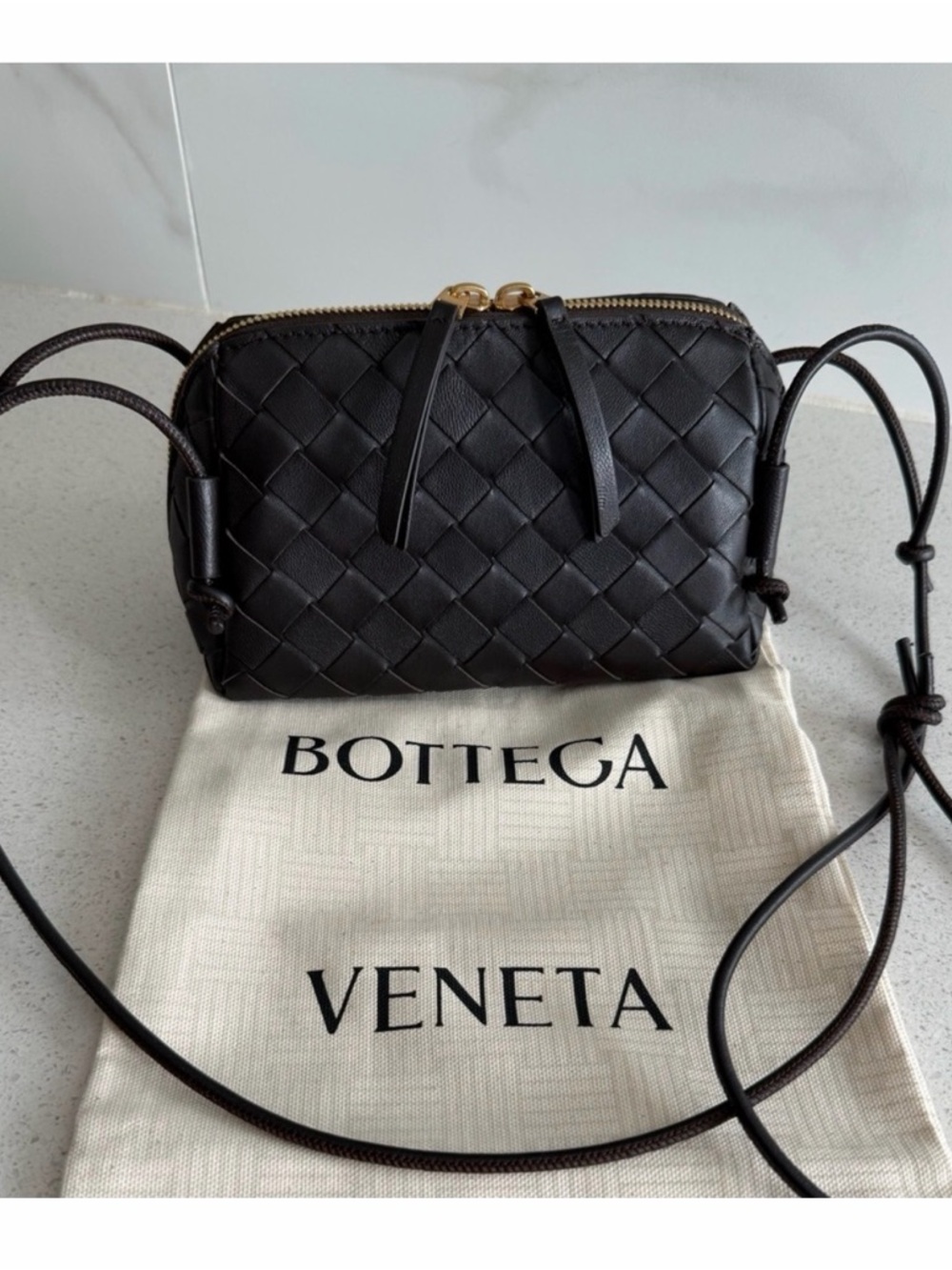 Bottega Veneta Intrecciato Nappa Leather Concert Pouch